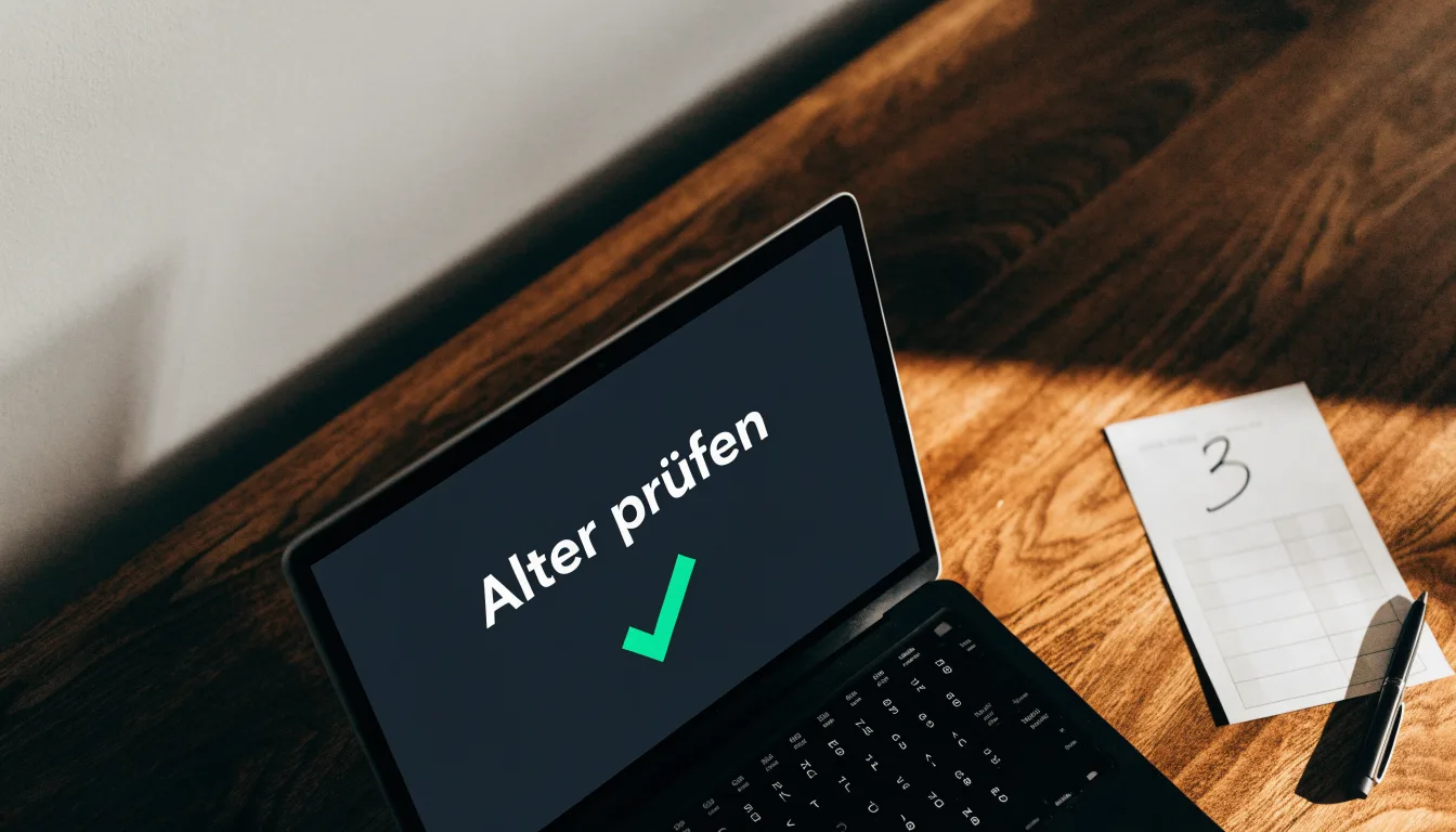Ein aufgeschlagenes Buch mit leeren Seiten liegt neben einem Füllfederhalter auf einer Holzplatte, Fensterlicht fällt von links.