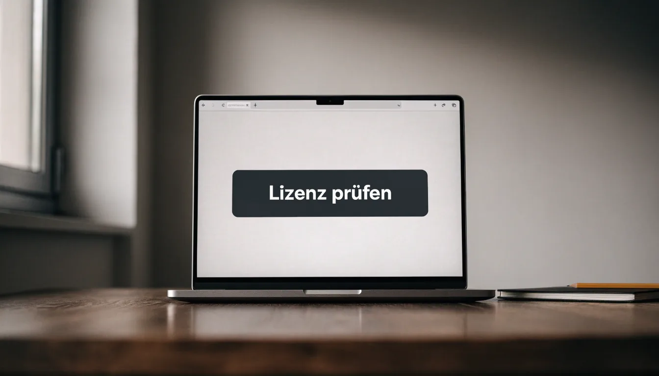 Eine Messingwaage steht auf einer dunklen Holzplatte vor einem Fenster, durch das weiches Tageslicht fällt.
