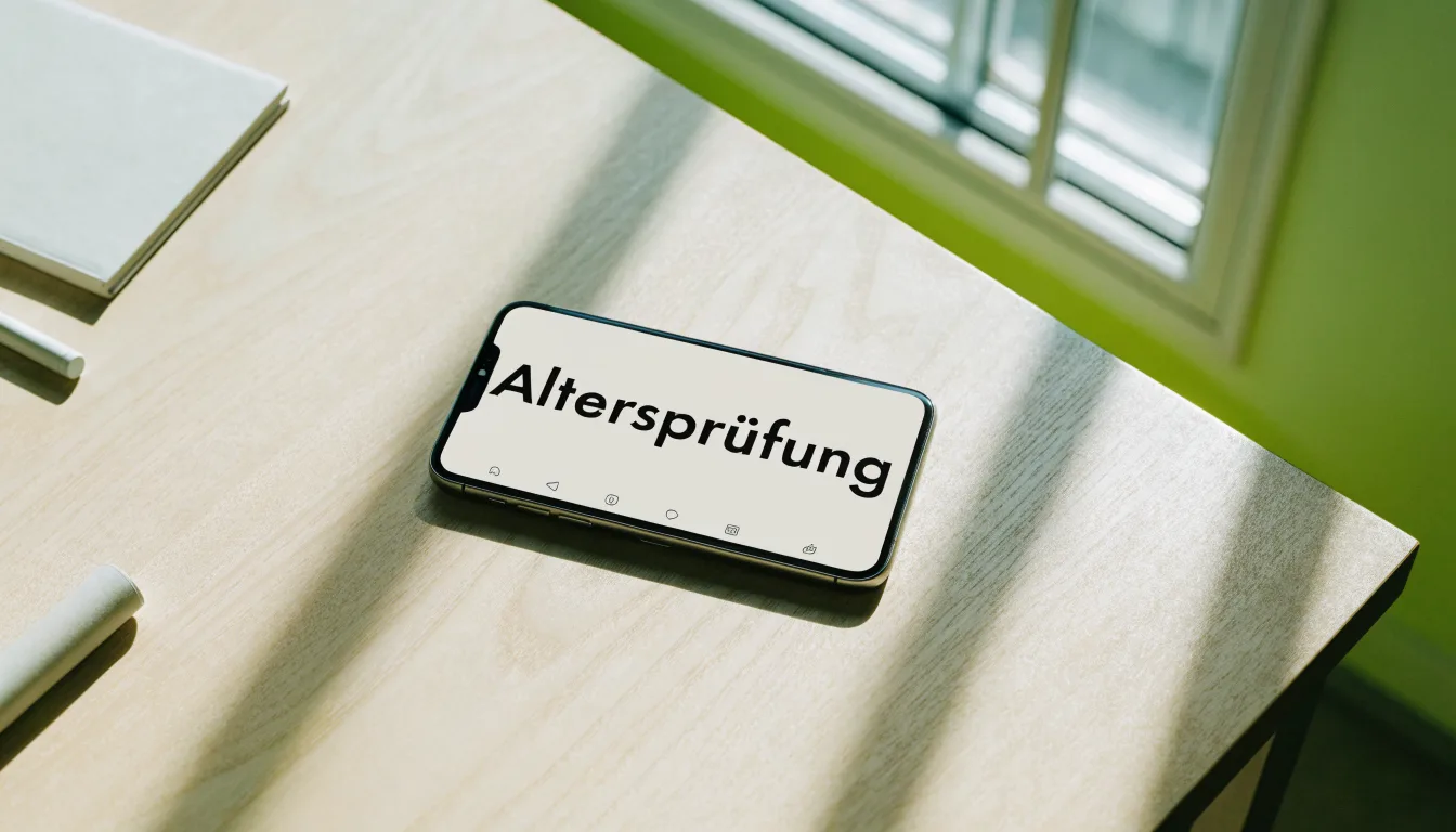 Ein heller Flur in einem Verwaltungsgebäude mit einer leeren Holzbank und einem Fenster, durch das Morgenlicht fällt.